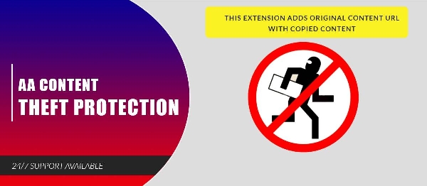 Joomla AA Content Theft Protection Extension