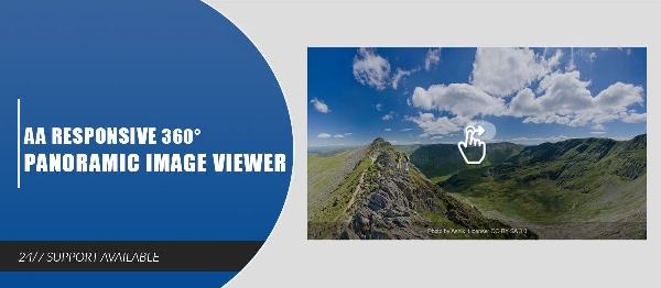 Joomla AA Flat 360° Panoramic Image Viewer Extension