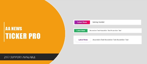 Joomla AA News Ticker Pro Extension