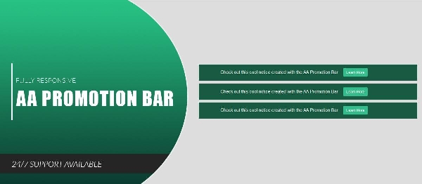 Joomla AA Promotion Bar Extension