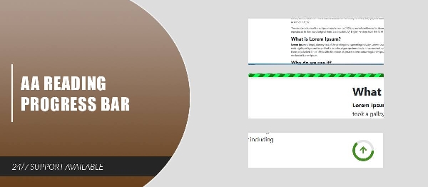 Joomla AA Reading Progress Bar Extension