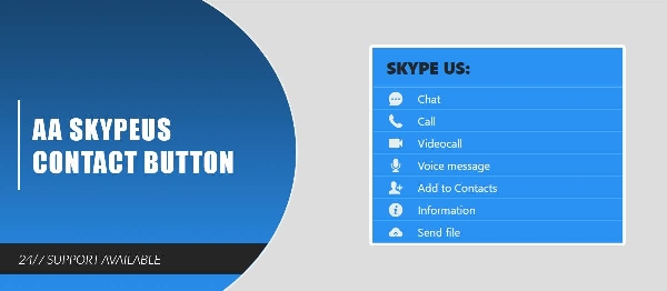 Joomla AA SkypeUs Contact Button Extension