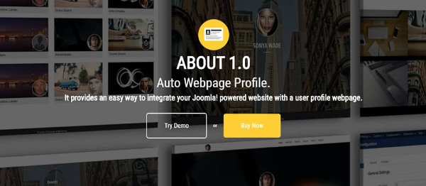 Joomla About For Community Builder Extension
