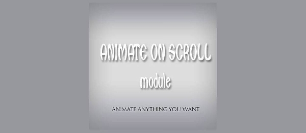 Joomla Animate On Scroll Extension