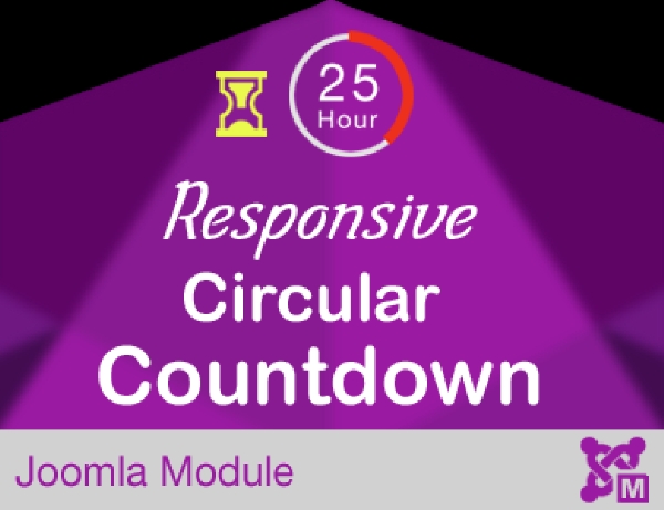 Joomla Animated Circular Countdown For Event Extension