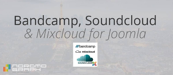 Joomla Bandcamp Soundcloud Mixcloud Extension