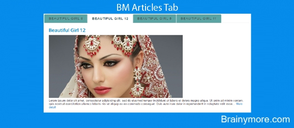 Joomla BM Articles Tab Extension