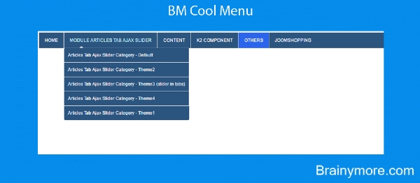 Joomla BM Cool Menu Extension