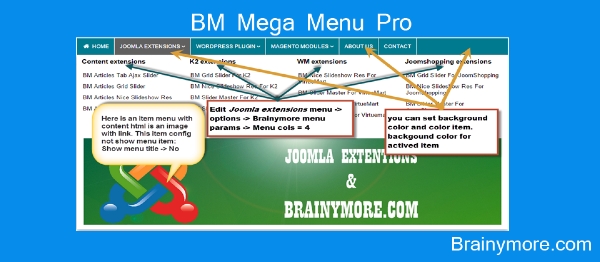 Joomla BM Mega Menu Pro Extension