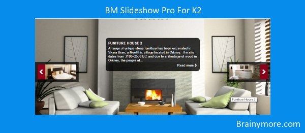 Joomla BM Slideshow Pro For K2 Extension