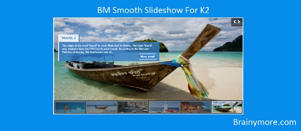 Joomla BM Smooth Slideshow For K2 Extension