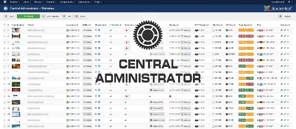 Joomla Central Administrator Extension