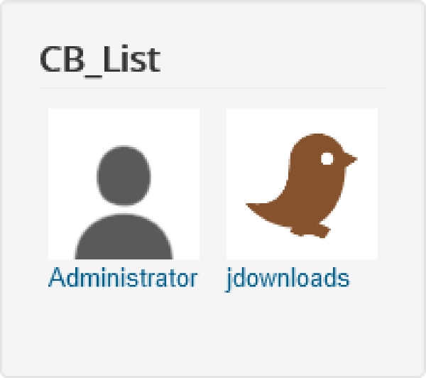 Joomla Community Builder List  Extension