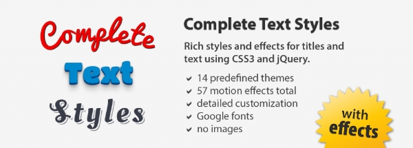 Joomla Complete Text Styles Extension