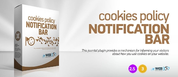 Joomla Cookies Policy Notification Bar Extension