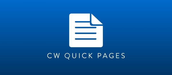 Joomla CW Quick Pages Extension