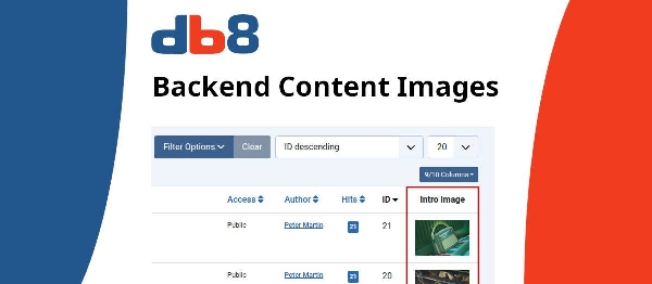 Joomla Db8 Backend Content Images Extension