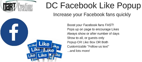 Joomla DC Facebook Like Box Popup Extension