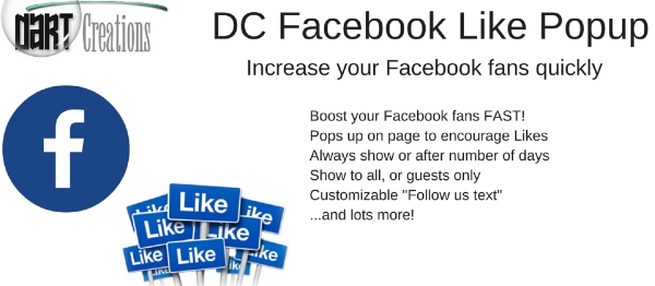 Joomla DC Facebook Like Popup Extension