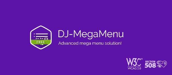 Joomla DJ-MegaMenu Light Extension