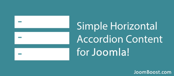 Joomla Easy Accordion Content Extension