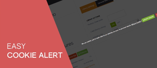 Joomla Easy Cookie Alert Extension