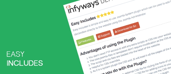 Joomla Easy Includes Extension