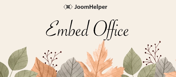 Joomla Embed Office Extension