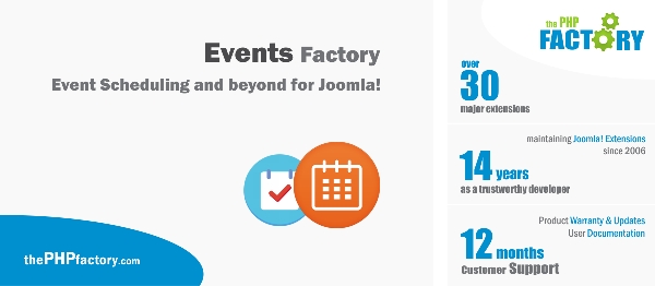 Joomla Events Factory Extension