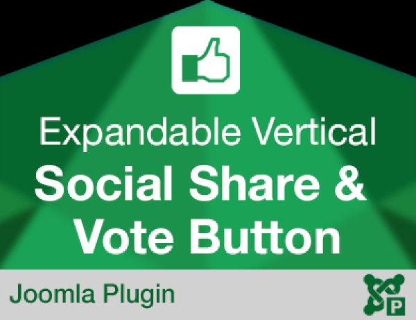 Joomla Expandable Social Share And Vote Button Extension