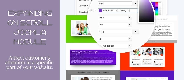 Joomla Expanding On Scroll Extension