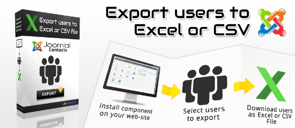 Joomla Export Users To  Excel Or CSV File Extension