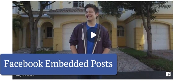 Joomla Facebook Embedded Videos Extension