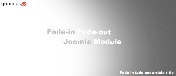 Joomla Fade In Fade Out Article Title Extension