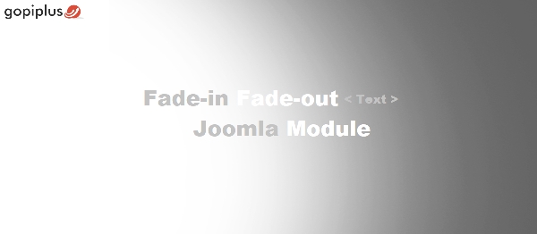 Joomla Fade In Fade Out My Text Extension