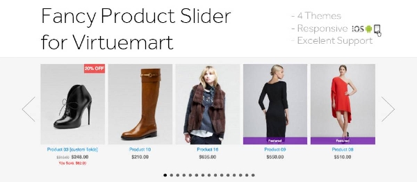 Joomla Fancy Product Slider For Virtuemart  Extension