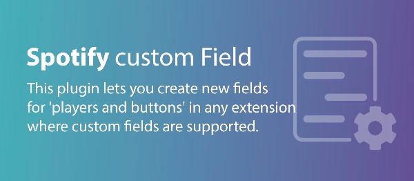 Joomla Fields - Spotify Extension