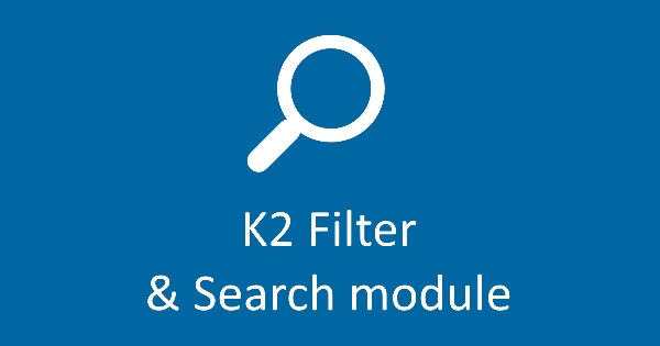 Joomla Filter And Search For K2 Extension