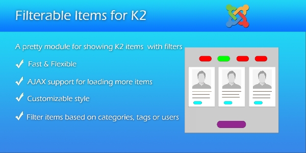 Joomla Filterable Items For K2 Extension