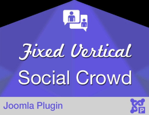 Joomla Fixed Vertical Social Crowd Extension