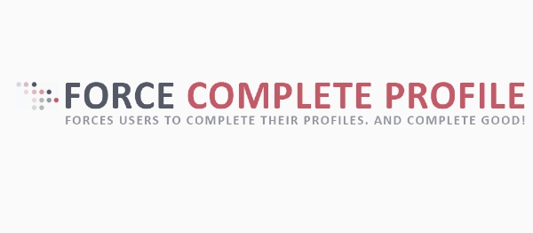 Joomla Force Complete Profile Extension