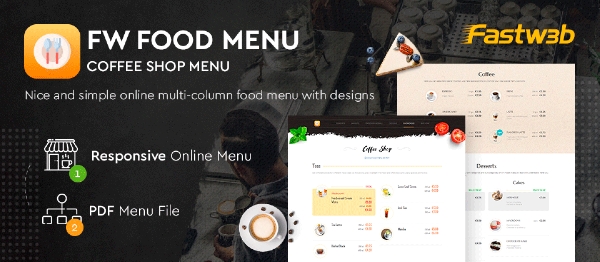 Joomla FW Food Menu Extension