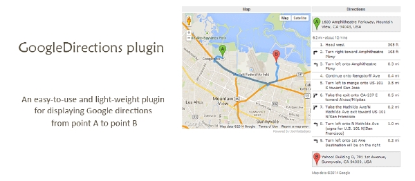 Joomla GoogleDirections Extension