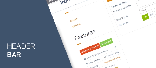 Joomla Header Notification Bar Extension