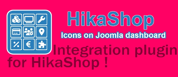 Joomla HikaShop Icons On Dashboard Extension