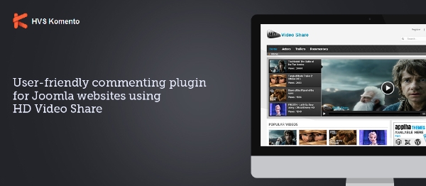 Joomla HVS Komento For HDVideoShare Extension