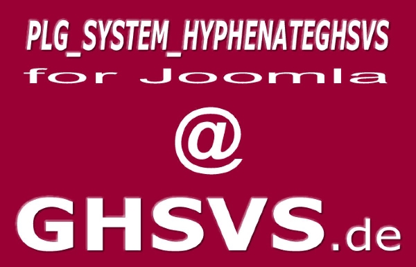 Joomla Hyphenateghsvs Extension