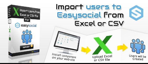 Joomla Import Users To EasySocial From Excel Or CSV File Extension