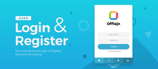 Joomla Improved AJAX Login & Register Extension