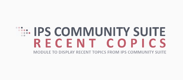 Joomla IPS Community Suite Recent Topics Extension